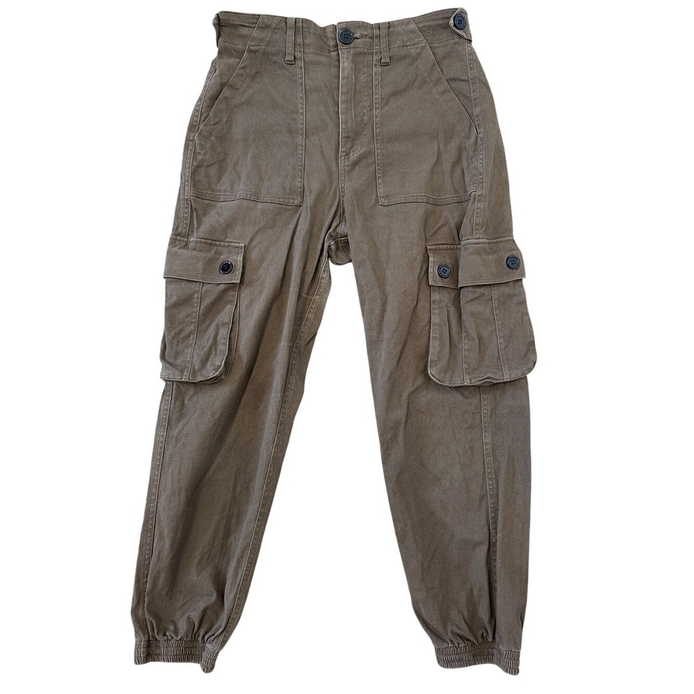Wondery Isabel Outdoor Jogger Cargo Pants Brown Tapered Utility Stretch Women S